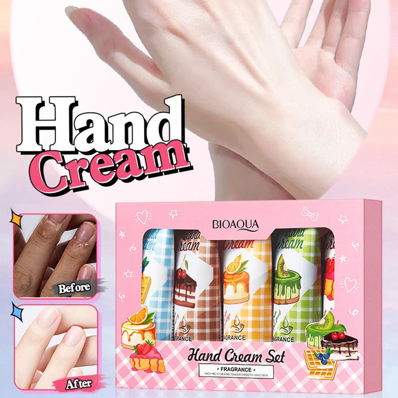 Christmas 5 Box Hand Cream Fragrance Texture Travel Durable Qme