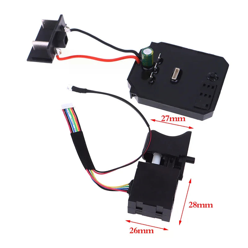 1Pc control board + 1Pc switch 18V 21V suitable for 2106 brushless machine electric wrench motherboard accessories Qme