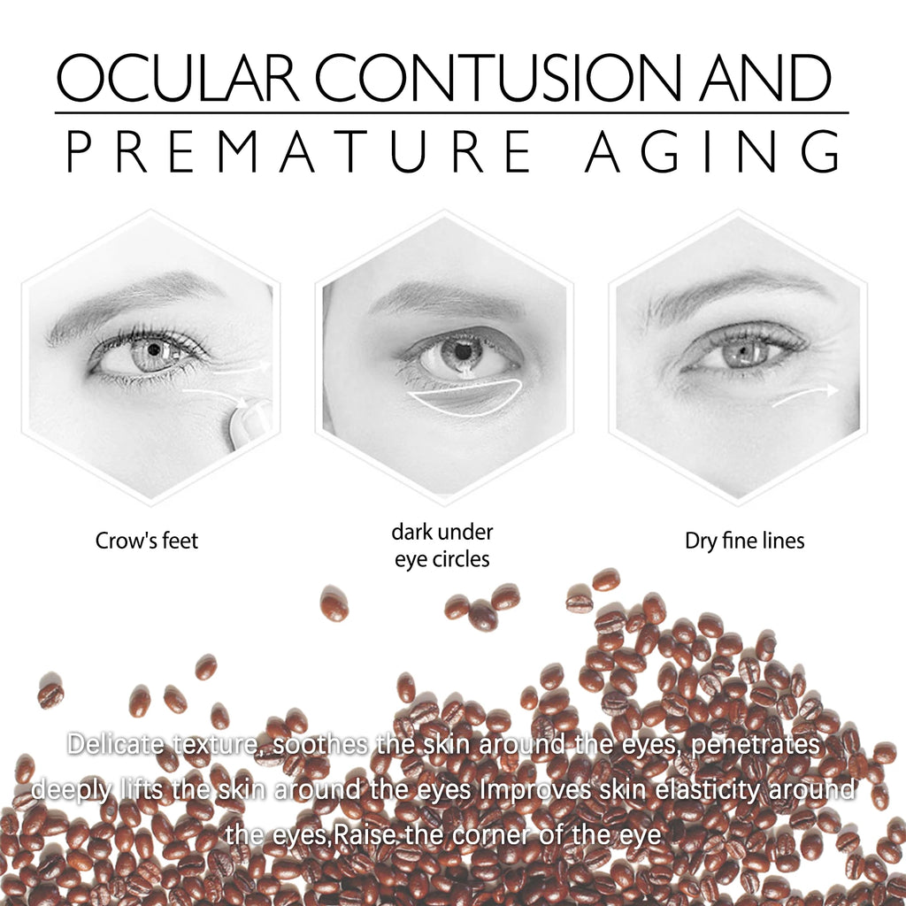 Firming Eye Gel Lighten Fine Lines Dark Circles Lifting Puffy Remover Eye Bags Anti-Puffiness Moisturizing Brightening Eye Care Qme
