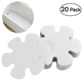 Non-Slip Bathtub Stickers Safety Bathroom Tubs Showers Treads Adhesive Decals Pure White Snowflake Shaped Bathroom Anti slip sti Qme White