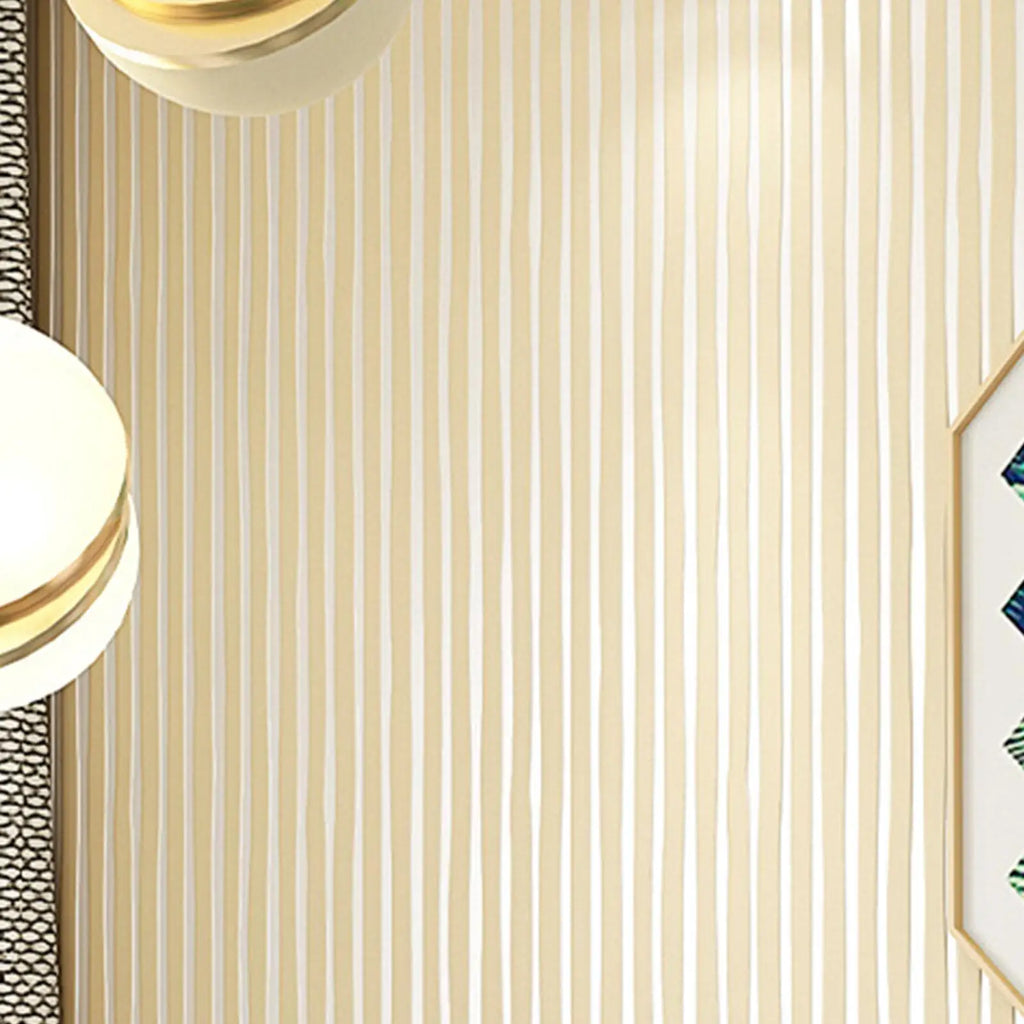 Striped Wallpaper Decorative Wall Film Modern Minimalist Non-woven Waterproof Wallpaper for Shelves Cabinet Furniture Bedroom Qme
