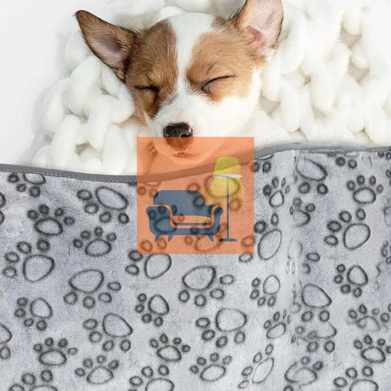 Ultra Soft Fluffy High Quality Pet Blanket Cute Cartoon Pattern Pet Mat Warm And Comfortable Blanket For Cat Dogs Cat Bath Towel Qme