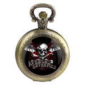 Avenged Sevenfold Design Glass Dome Quartz Pocket Watch Necklace Men Women Unique Jewelry Pendant Birthday Accessories Gift Qme 06