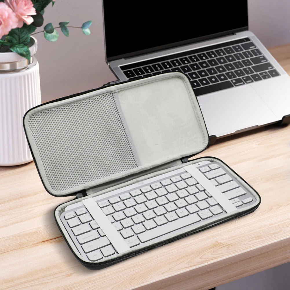 EVA Hard Case Illuminated Keyboard Travel Carrying Bag Carry Case for Logitech MX Keys Mini Wireless Keyboard Qme