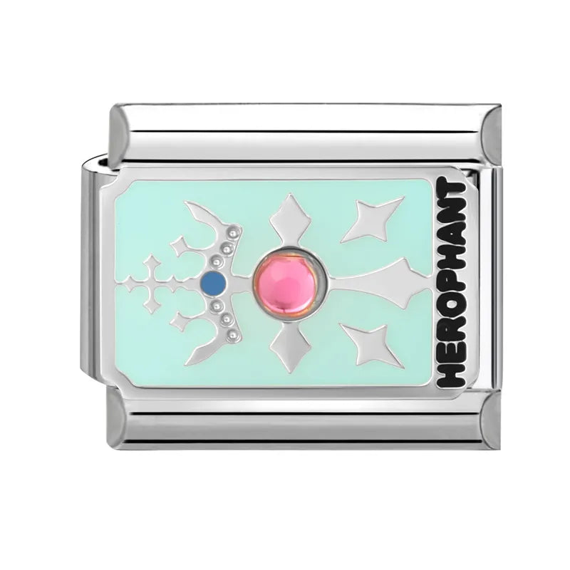 Premium 2026 Women's Fashion Colorful Tarot Cards Italian Charm Beads