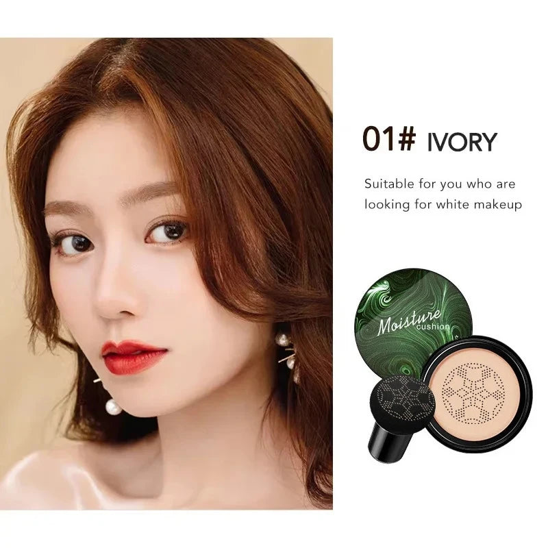 Ocheal BB Cream Air Cushion Compact Make Up Foundation Concealer Face Qme 01 Ivory