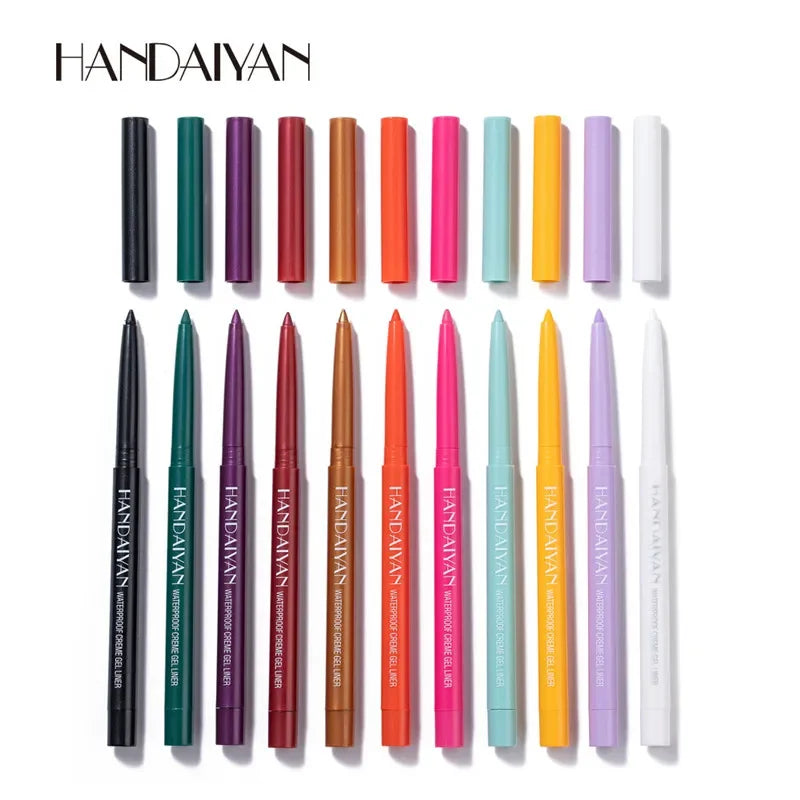 20 Colors Waterproof Matte Eyeliner Gel Long Lasting Professional Sweatproof Non-smudge Multicolor Ultra-fine Eyeliner Pencil Qme