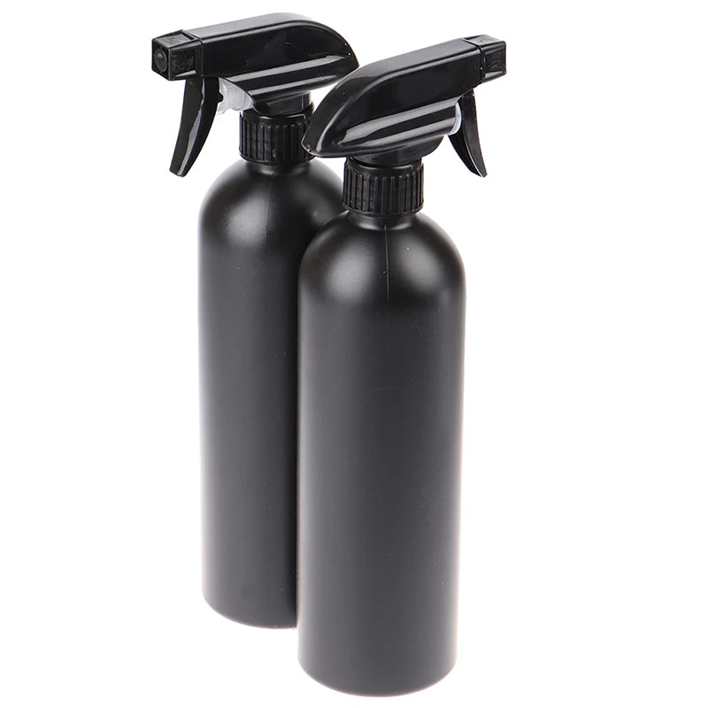 2x Plastic Trigger Spray Bottle Black Multi-functional Car Cleaning Qme