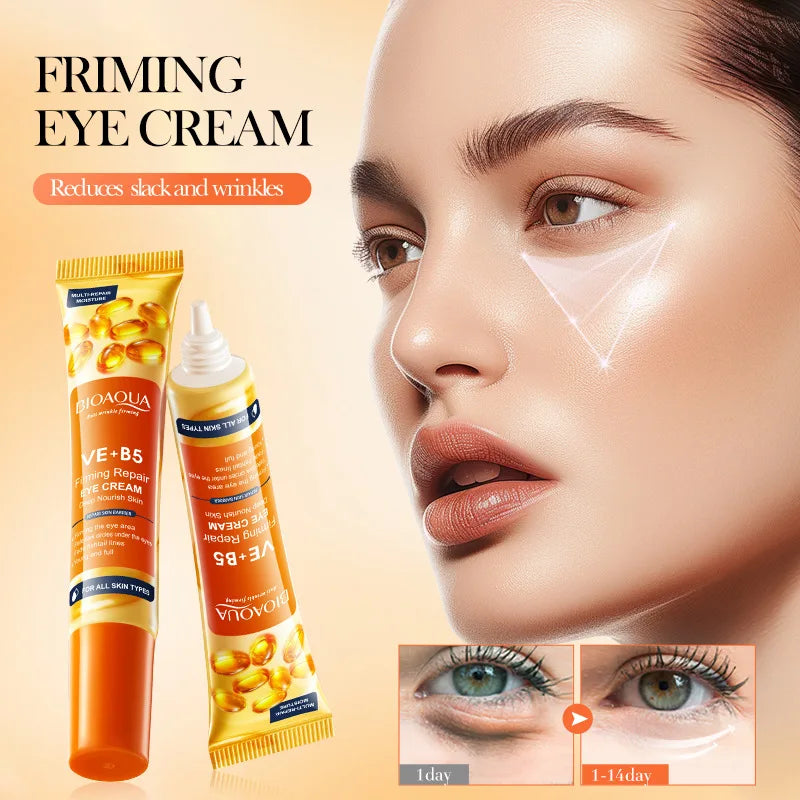 Instant Wrinkle Remove Eye Cream Collagen Remove Fine Lines Eye Bags Anti Dark Circle Puffiness Moisturizing Firming Eye Care Qme