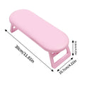 Arm Rest for Nails Tech Portable Salon Manicure Arm Cushion Non-Slip Foldable Hand Rest for Professionals Beginners Work Station Qme Pink