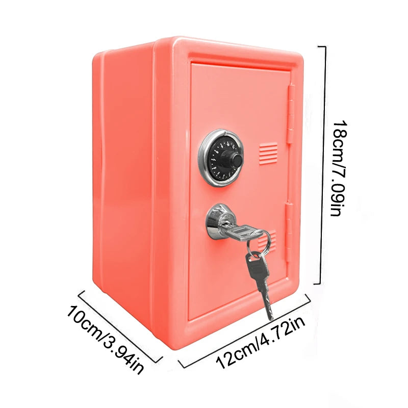 Piggy Bank Combination Lock Key Frcctre Kids Safe Money Box Coin Tray Qme H