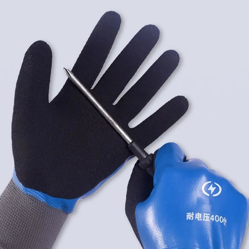 Insulating Gloves Anti-electricity Security Protection Rubber Qme
