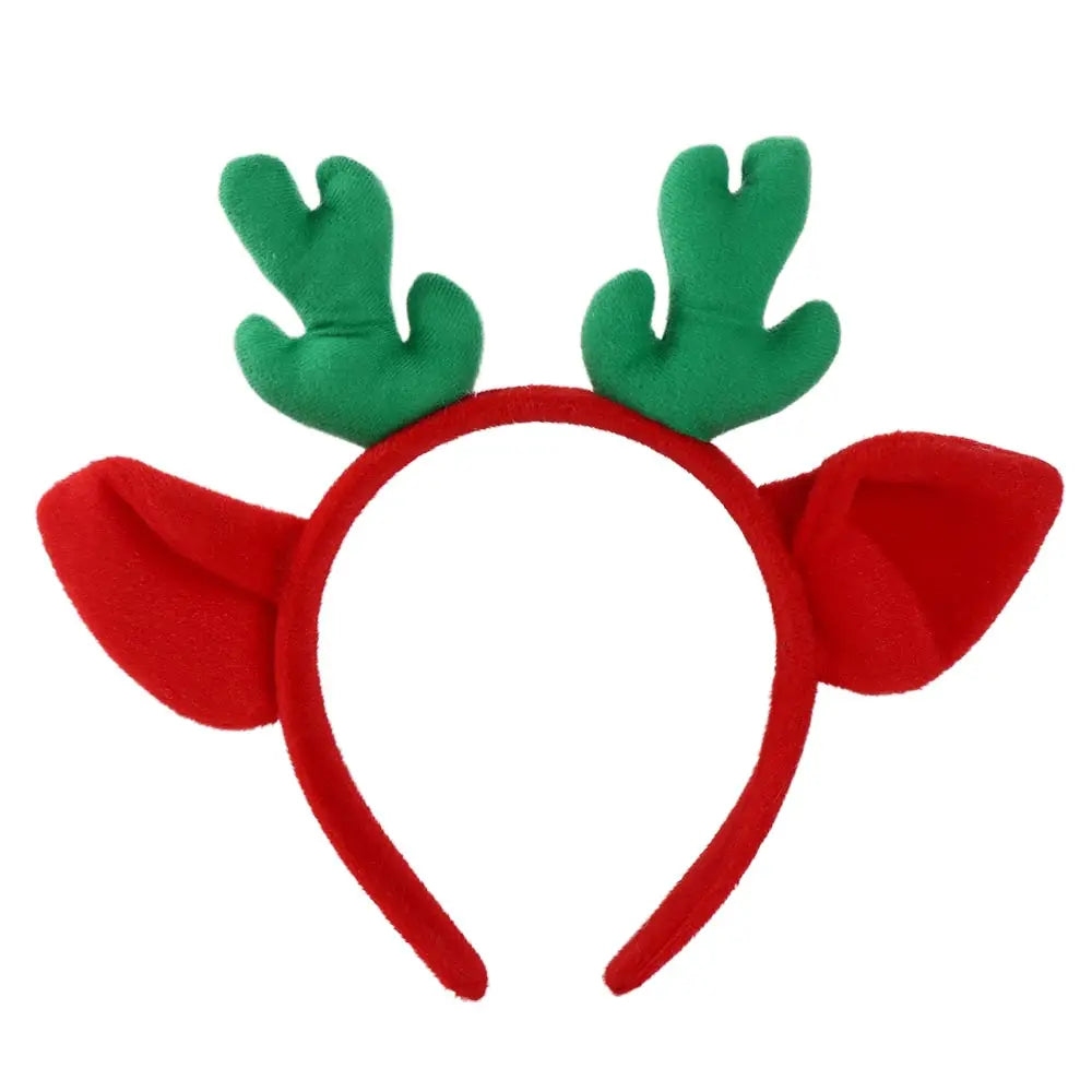Headwear Party Wash Face Christmas Make Up Cloth Antler Headband Hair Accessories Women Hair Band Korean Style Head Hoop Qme green