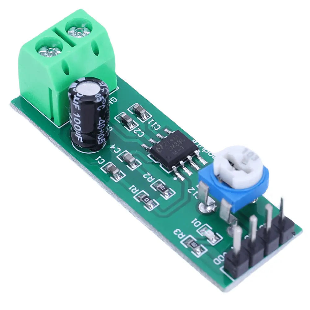 LM386 Digital Mono Amplifier Module 200 Times Gain Single Channel Amplifier Board 5V-12V Input for Speaker Electronic DIY Kit Qme Green