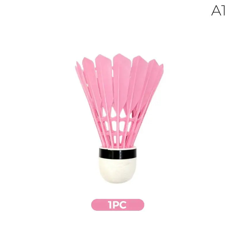Pink Badminton Shuttlecocks Elasticity Stable Flight Wear Resistant Qme A1