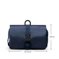 Large Capacity Japanese Folding Toiletry Bag Hook Travel Toiletries Qme Navy blue L