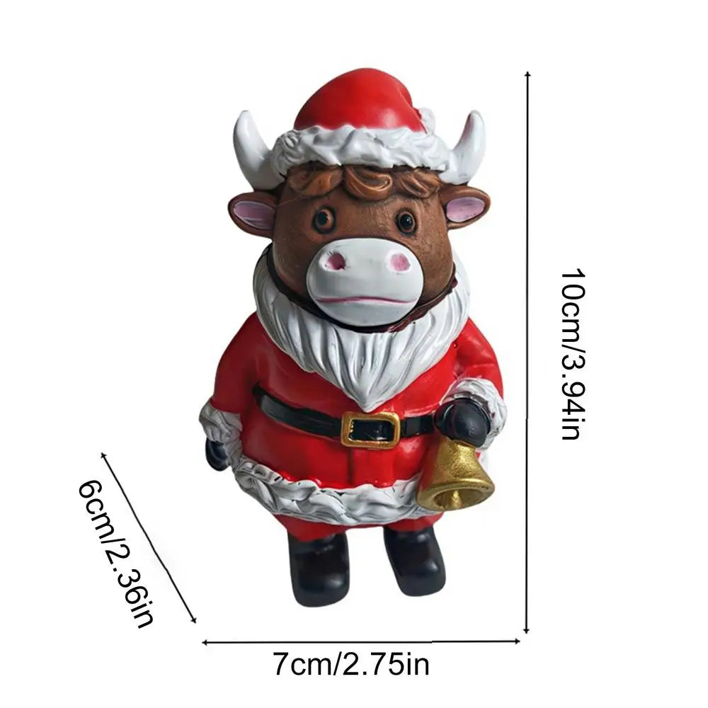 Cow Statue Christmas Decorations Home Rustic Cute Ornament Dorm Qme C China Mainland