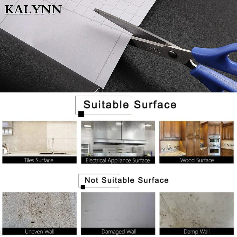 Vinyl Self-adhesive Wallpaper Contact Paper Waterpoof Peel Stick Wall Qme