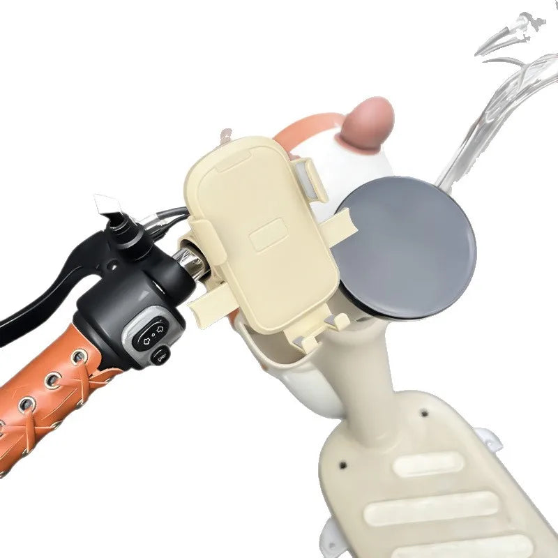 Mobile Phone Holder Car Battery Motorcycle Cute Car Universal Electric Navigation Handlebar Type Rear View Mirror Holder Stand Qme
