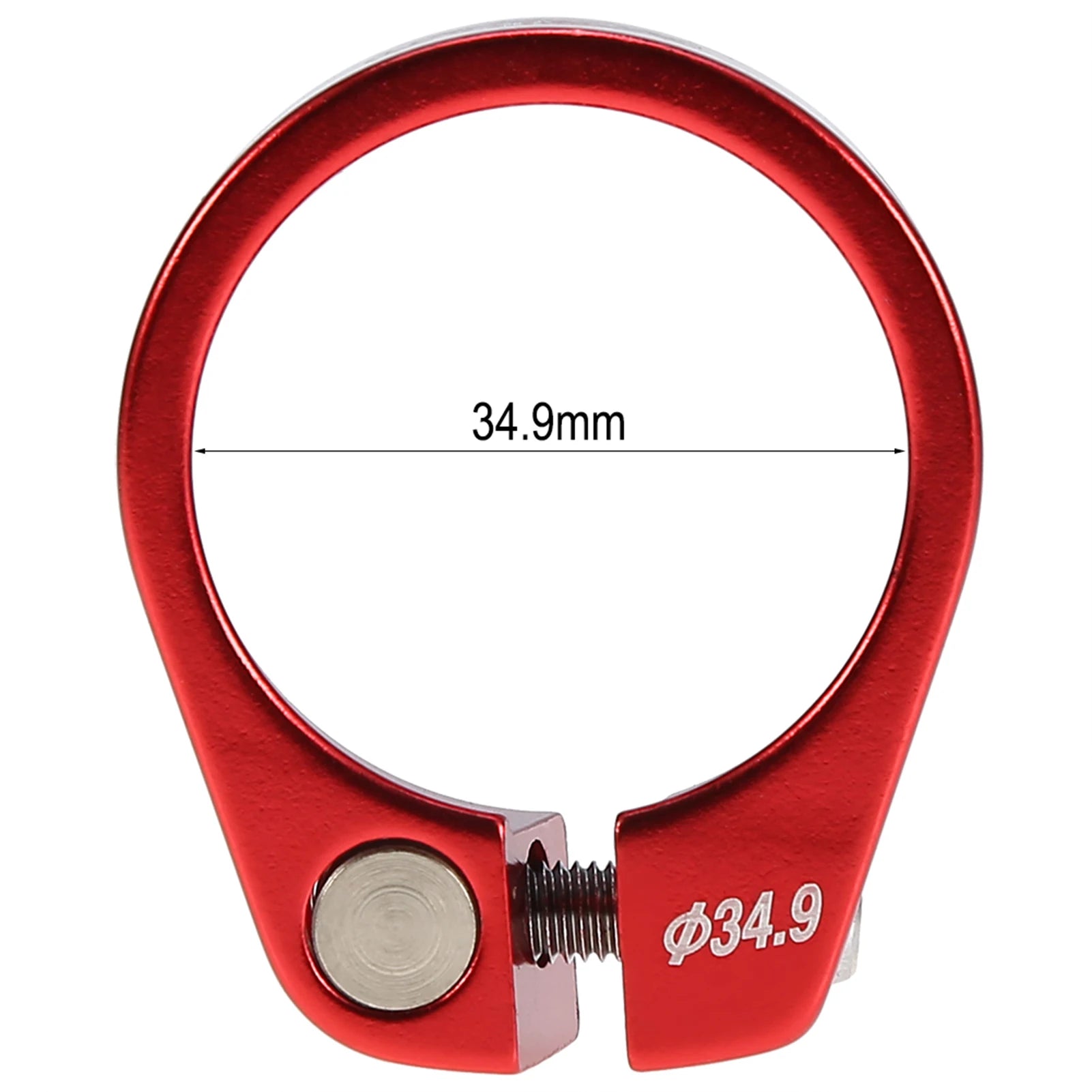 Bike Seat Post Clamp Bike Seatpost Clamp 5Colors 34.9mm Aluminum Alloy Seat Post Clamp Mountain Bike Seatpost Accessory Qme