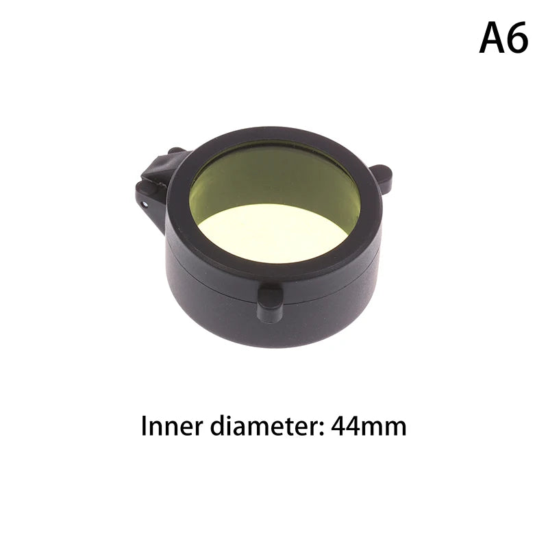 Rifle Scope Lens Cover Spring Up Quick Flip Openning Dustproof Qme A6
