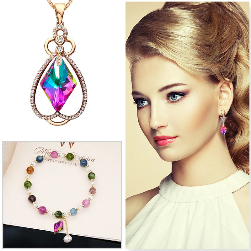 12Pcs Crystal 6320 Rhombus Pendant Glass Austria Loose Beads Charms Rhinestones for DIY Earring Necklace Jewelry Accessories Qme