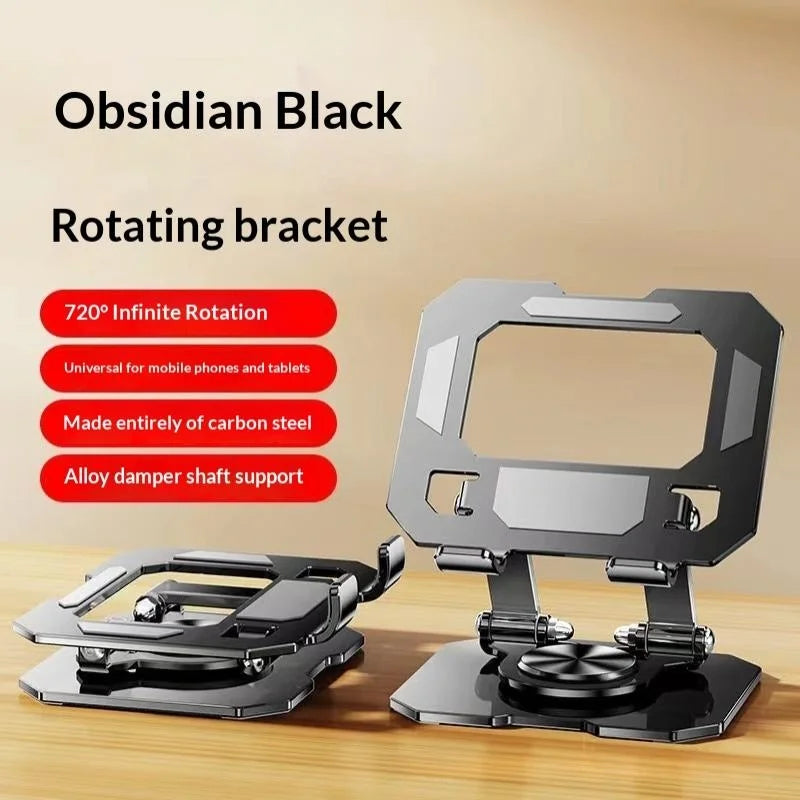 4 Tablet Stand Holder 360 Degree Rotation Foldable Desk Table Office Qme