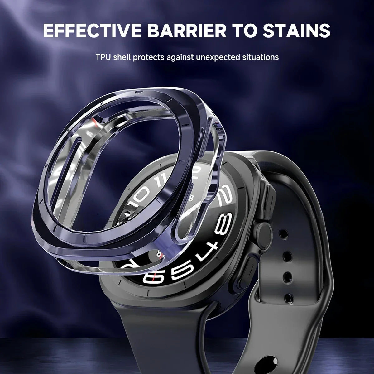 Glass+Case for Samsung Galaxy Watch 7/FE 40mm 44mm Waterproof PC Hard Bumper Galaxy Watch 7 Ultra 47mm Cover+Screen Protector Qme
