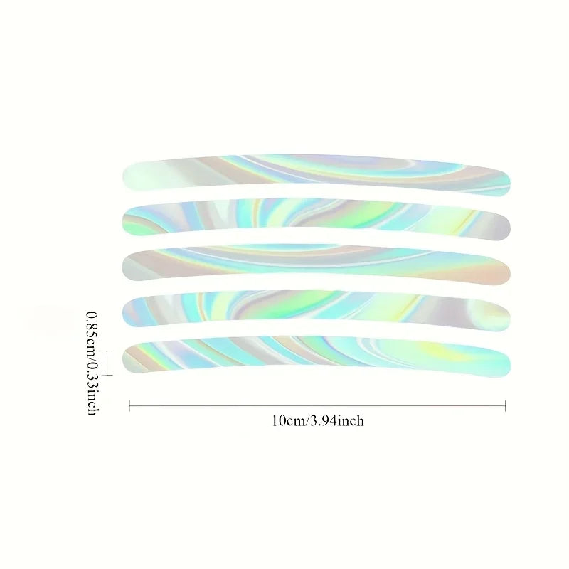 20 Colored Reflective Strips, Self-adhesive Stickers, Suitable for Car and Motorcycle Wheels Qme