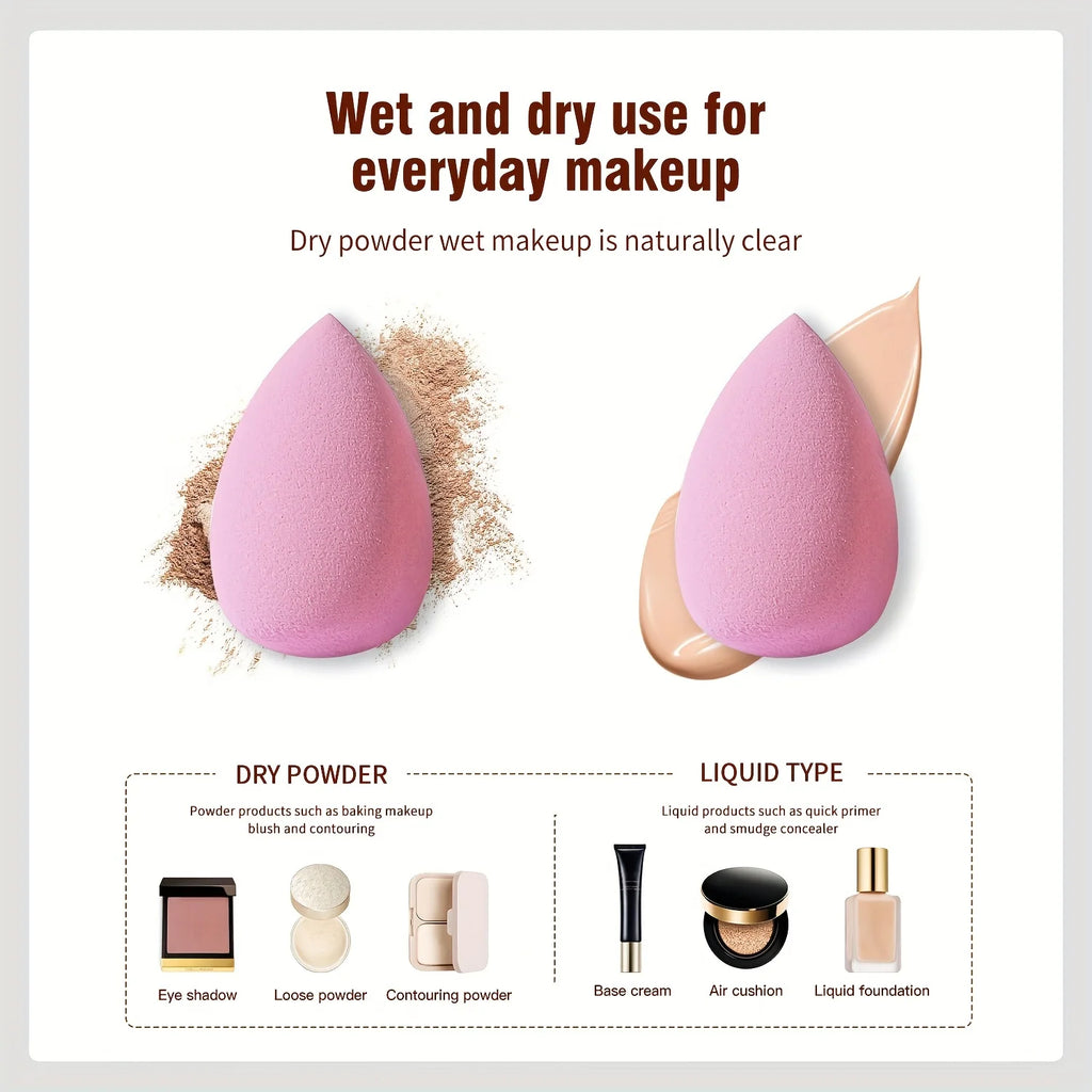 3 4 Makeup Sponge Blenders Blending Foundation Applicator Cosmetic Qme