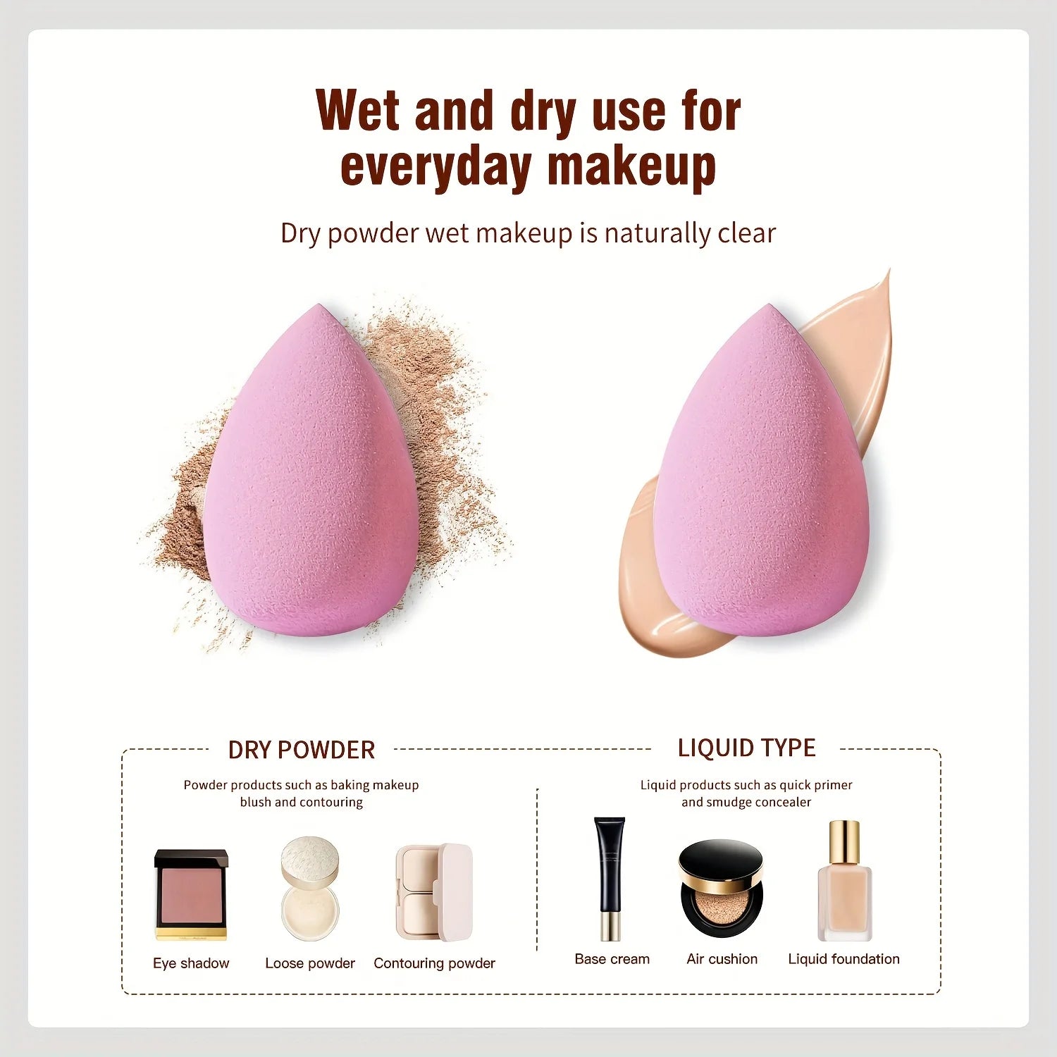 3 4 Makeup Sponge Blenders Blending Foundation Applicator Cosmetic Qme