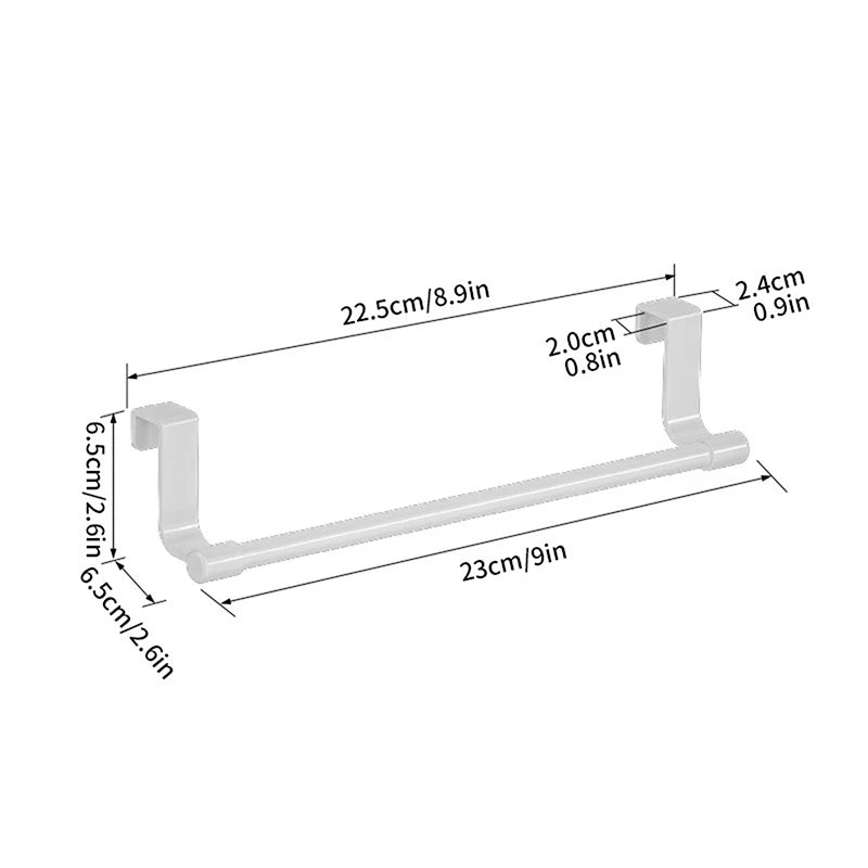 Kitchen Cabinet Towel Rack Space-saving Dishcloth Holder Home Qme S1
