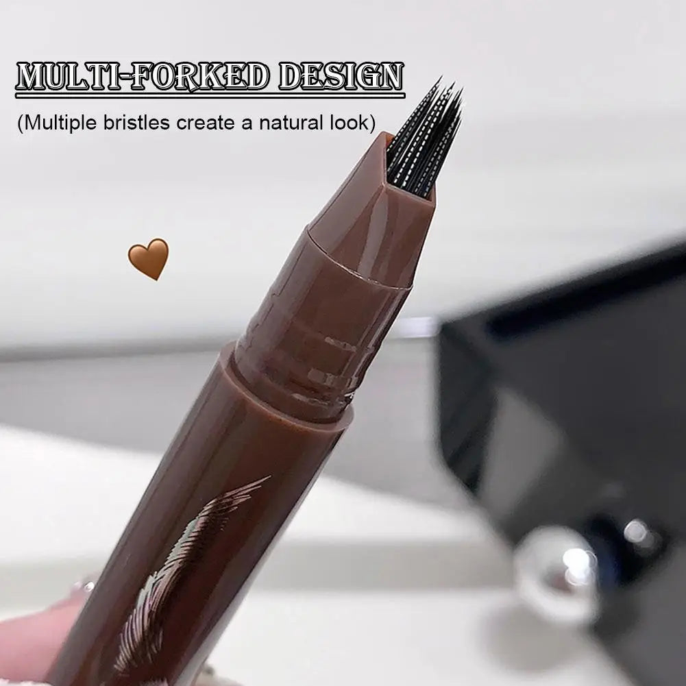 Multi-fork Wild Eyebrow Pen 3D Waterproof Microblading 4 Fork Tip Qme