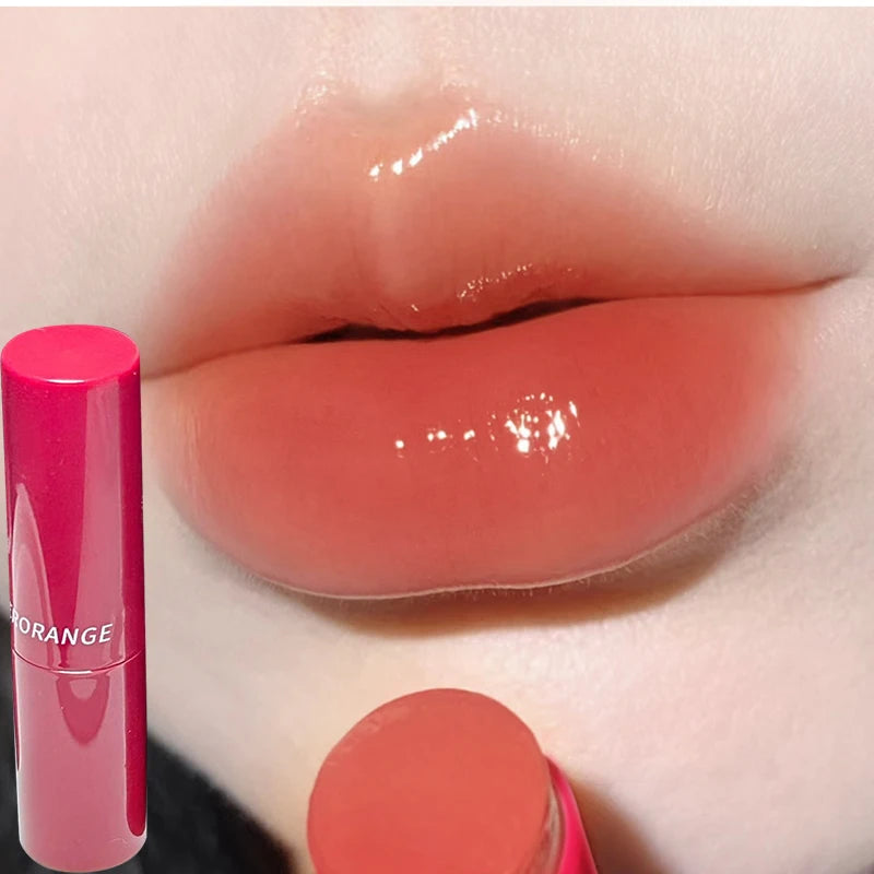 Rose Tea Brown Jelly Lipstick Crystal Tinted Lip Balm 8 Colors Anti-cracking Cherry Peach Lip Gloss Repairing Lip Care Cosmetics Qme 01