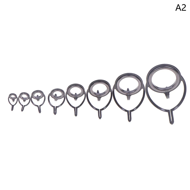 Fishing Tackle Stainless Steel Repair Rod Guide Ring Tip Pole Circle Qme A2