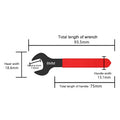 7mm-31mm Metric Single Open End Wrench Offset Angle U-Shaped Spanner Flat Head Blackening For Auto Repair Qme A1