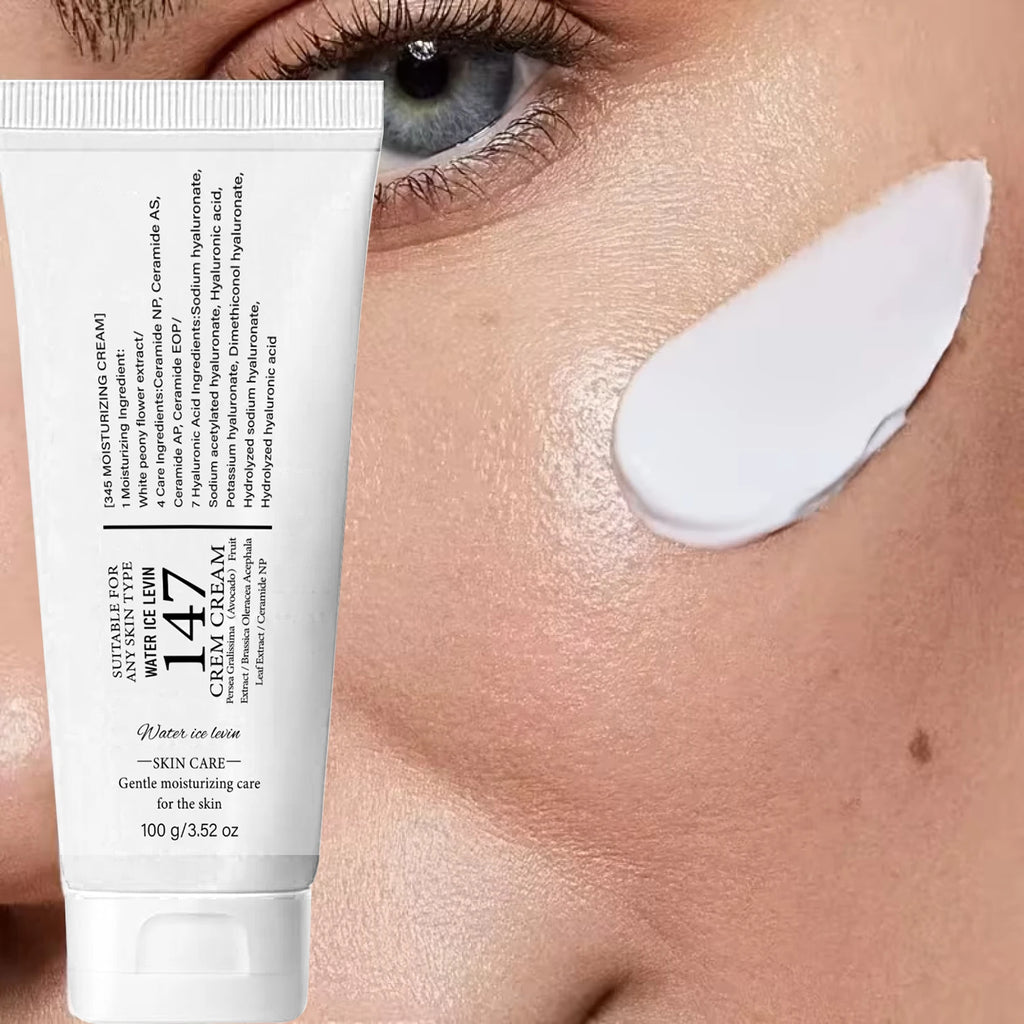 147 Skin Care Cream, Moisturizing & Firming with Hyaluronic Acid & Aloe Vera for All Skin Types Qme