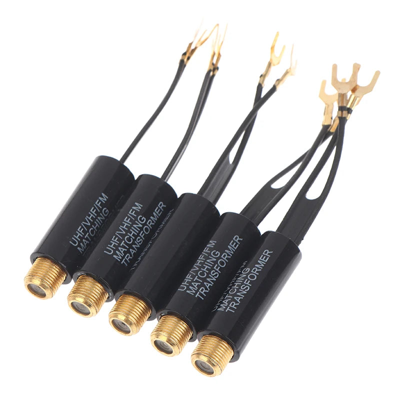 2 5 Transforme 75 Ohm 300 Adapter UHF VHF FM Antenna Transformer Qme 5pcs