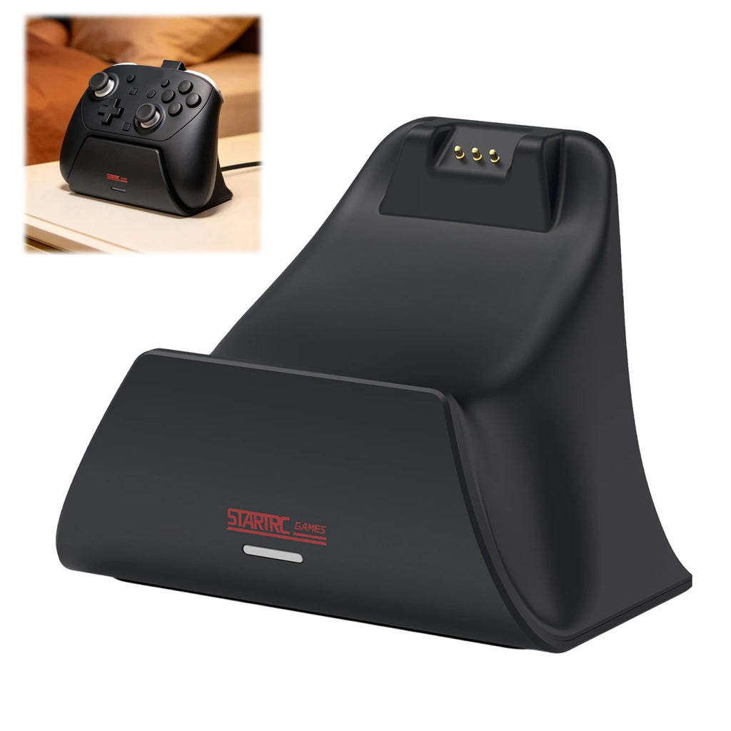 Controller Charger Stand Compatible for Switch 2 Pro Controller Controller Charging Base Fast Charging Station W/ LED Indicator Qme