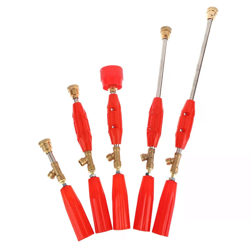Garden Sprayer Nozzle High Pressure Water Spray Sprinklers Adjustable Power Sprayer Nozzle Spraying Rod Agriculture Tools Qme