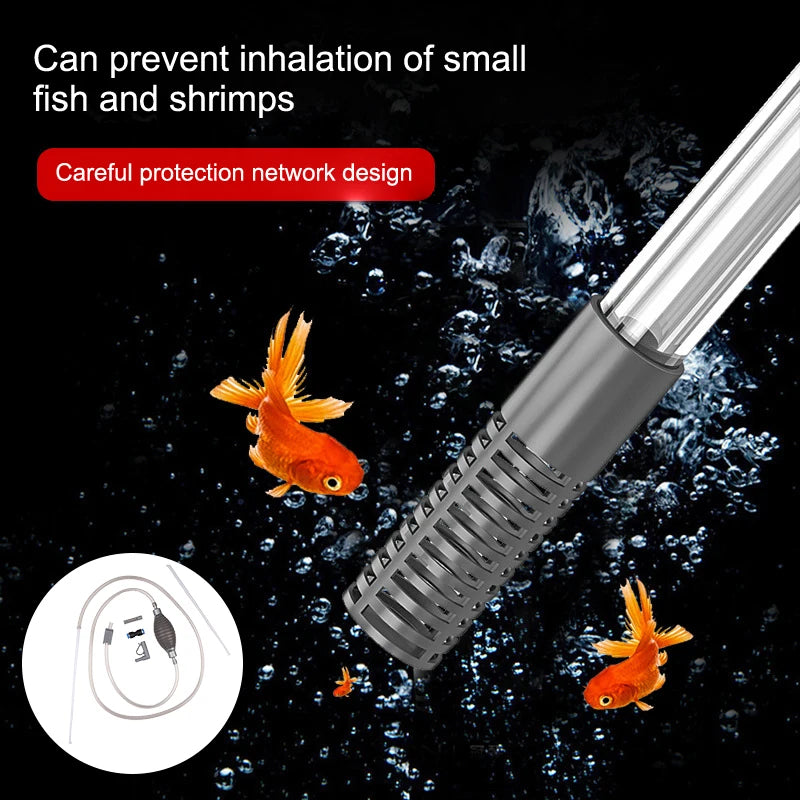 Professional Aquarium Cleaning Tools Manual Water Changer Handheld Qme