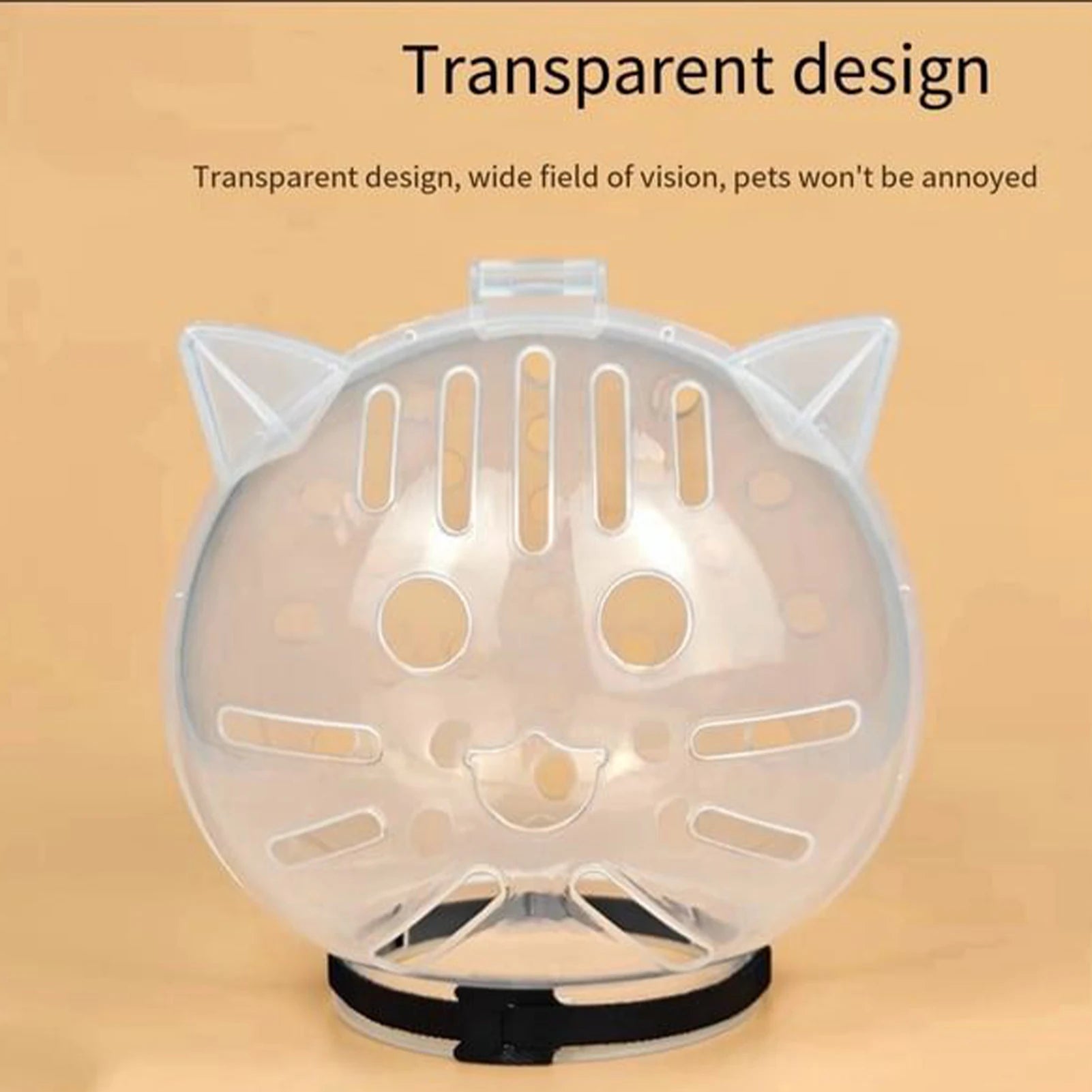 Cat Bubble Muzzle Transparent Breathable Face Cover Cat Hood for Small Dogs Bathing Shedding Nail Trimming Shower Behavior Qme