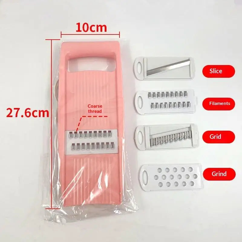 1 Slicer Kitchen Vegetable Multi Potato Chip Veggie Cutter Julienne Qme Pink