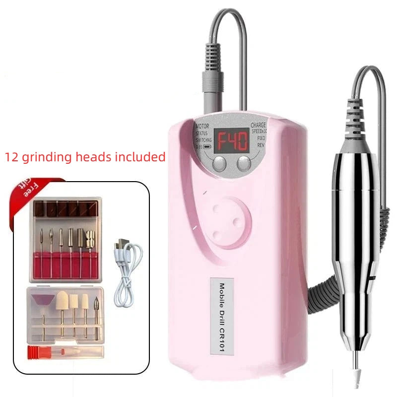 All-in-one Electric Manicure Tool 12 Heads Professional Home Nail Qme
