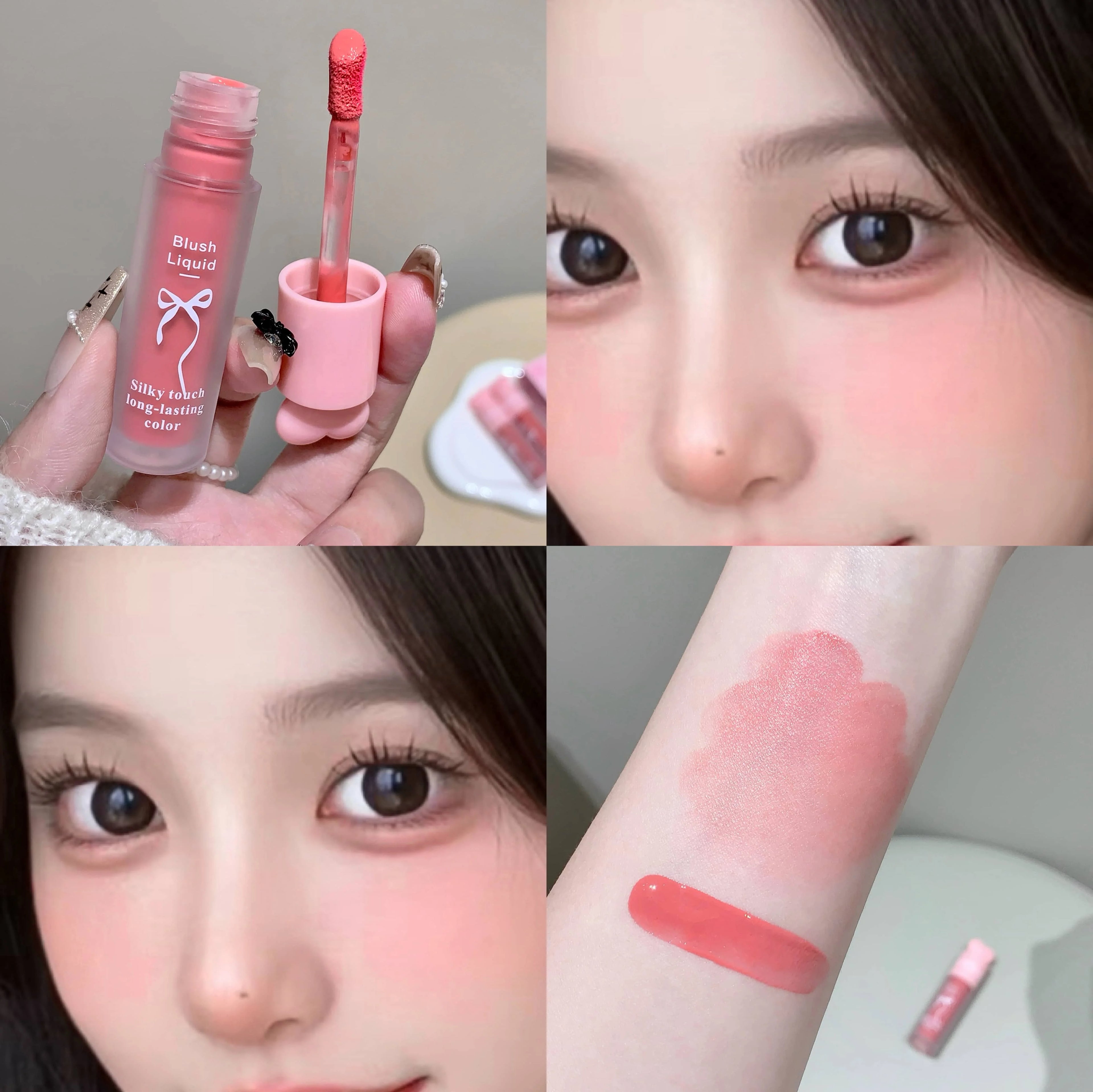 SHAQINUO Liquid Blush Natural Low Saturation Water Light Sponge Brush Qme S9027-4