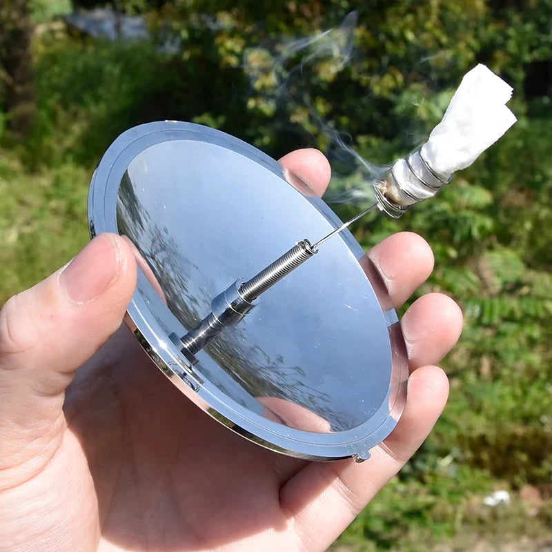 Outdoor Emergency Tool Gear Accessories Windproof Fire Starter Outdoor Solar Lighter Camping Survival camping equipment Starter Qme