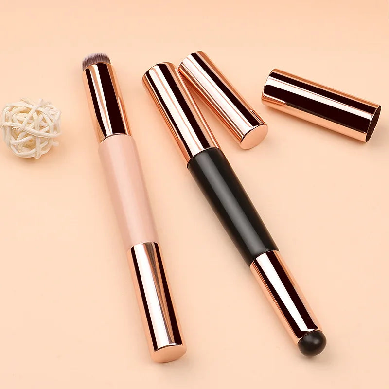 Double-headed Silicone Lip Brush 2-in-1 Multi-functional Concealer Qme