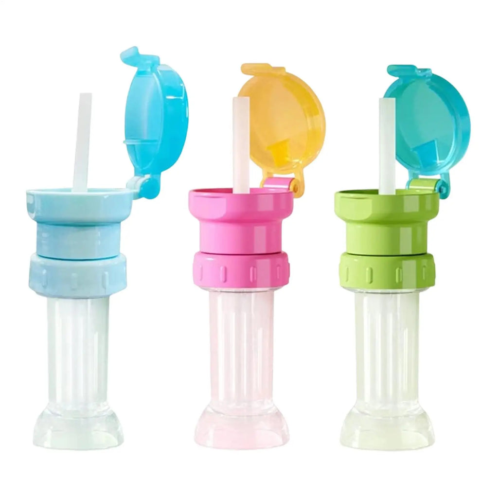 1pcs Water Bottle Topper for Kids Universal Portable Leak-Proof Drinking Tool Water Bottle Caps for Juice Party Travel Camping Qme