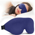 3D Sleeping Mask Block Out Light Sleep Mask For Eye Soft Sleeping Aid Eye Mask for Travel Eyeshade Night Breathable Slaapmasker Qme navy blue