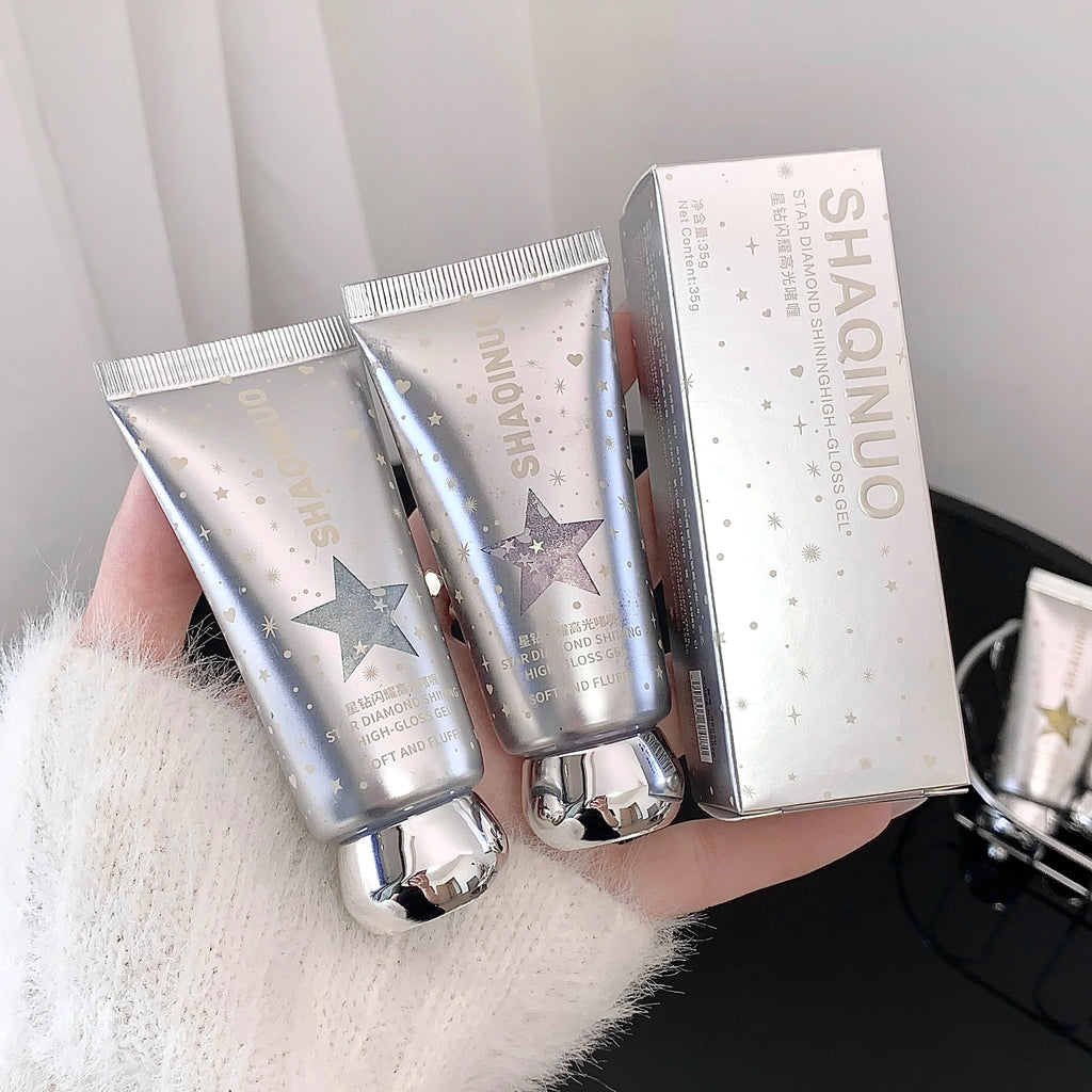 SHAQINUO Glittering Highlighter Gel Glitter Liquid Atmosphere Sense Qme